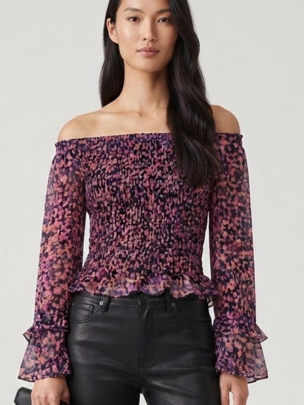 Bar III Off The Shoulder Top Size M